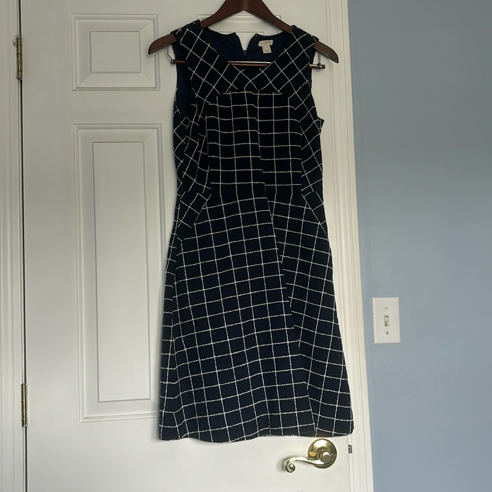 EUC Blue and White J. Crew Dress